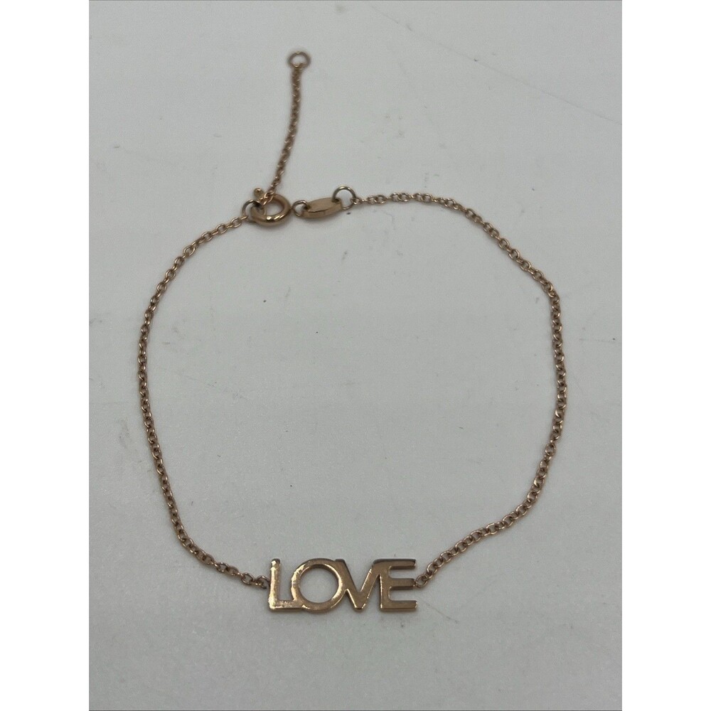 Maya Brenner Designs LOVE Bracelet gold plated